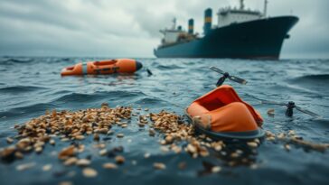 Graneleiro afundou no Mar de Azov após suposto ataque de drone