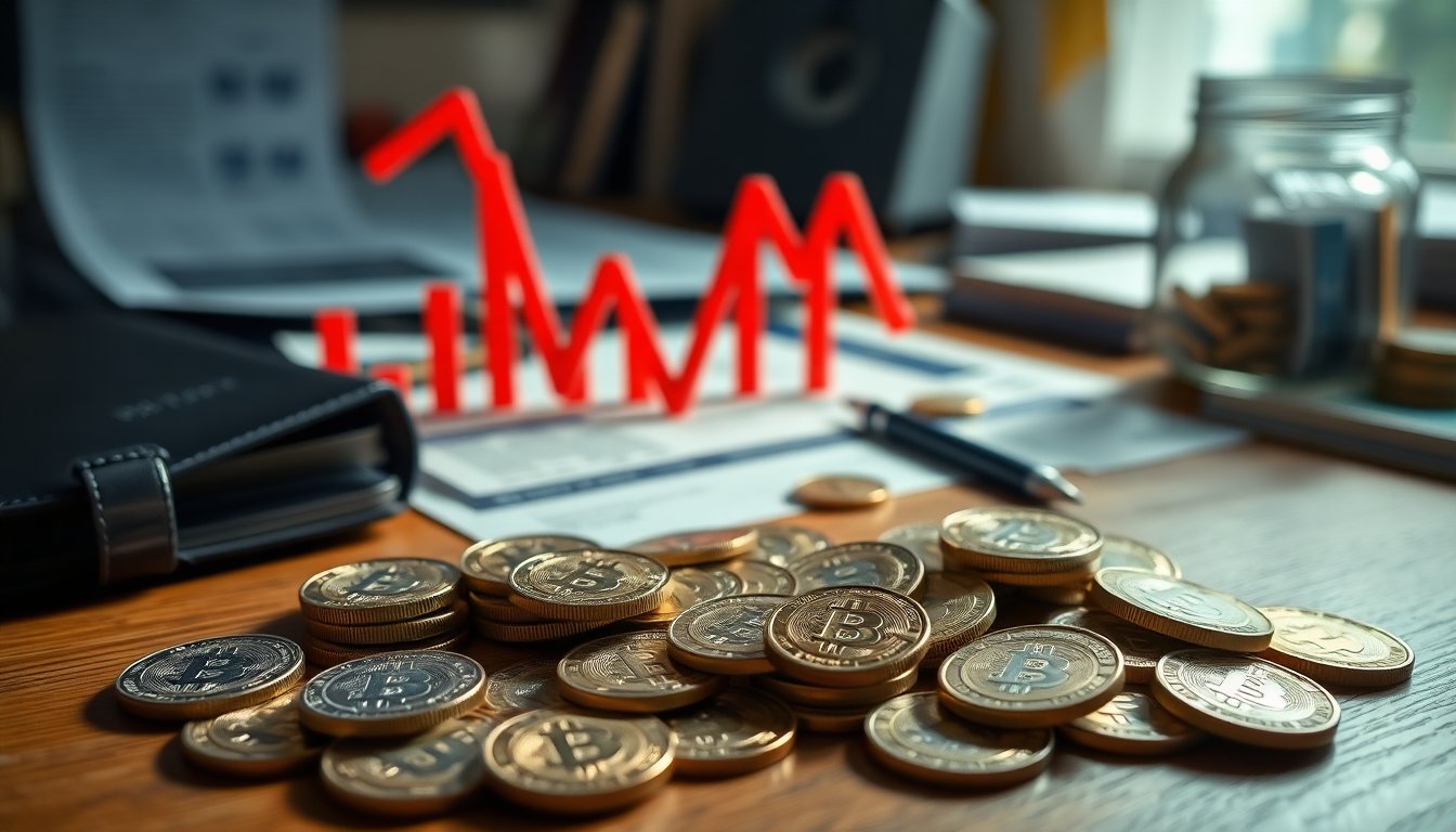 Queda do Bitcoin no primeiro trimestre: perdas de 22,2% e pressões sobre tesourarias