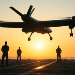 Primeiro voo de produção do MQ-25A destaca novo capítulo no reabastecimento aéreo